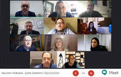 Reunión Ordinaria de la Junta de Gobierno (diciembre 2020)