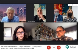 Reunión de traballo con Somos Comunika, SL e da Comisión Permanente