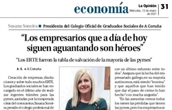 Nota de prensa no diario "La Opinión" (13/01/2021)