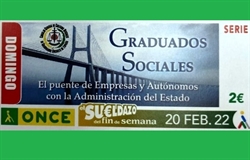 O cupón da ONCE do 20 febreiro difundirá o labor dos Graduados Sociais