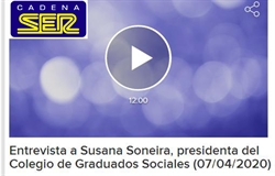 Tertulia radiofónica de nuestra Presidenta en la Cadena Ser (07/04/2020)