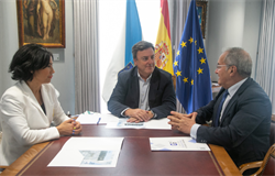 O Colexio presenta a III Xornada Xurídica ao presidente da Deputación