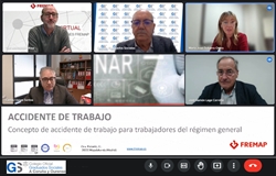 Celebración webinar: "Concepto accidente traballo para traballador conta allea”
