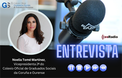 A nosa Vicepresidenta 2ª explica o rol do Graduado Social en "esRadioGalicia"