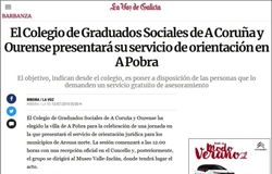 El Colegio en la prensa (La Voz de Galicia - Barbanza)