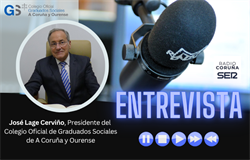 Nuestro presidente presenta la II Jornada Laboralista en Radio Coruña Cadena SER