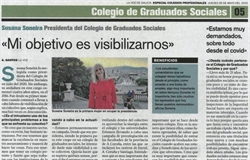 Nota de prensa no diario "La Voz de Galicia" (26/05/2022)