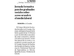 Notas de prensa publicadas en La Voz de Galicia e La Opinion