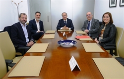 Reunión de traballo co Banco Santander