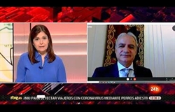O Presidente do Consello Xeral, entrevistado en Canle 24 H TVE